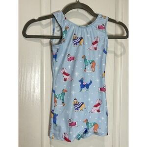 Destira Snow Paws unitard Leotard Gymnastics Dance Child Small Dogs Winter Short